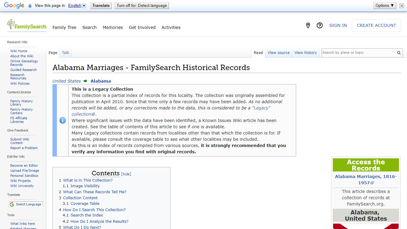 Alabama Marriages - FamilySearch Historical Records